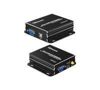 TESmart 984ft/300M VGA KVM Extender 1920x1200@60Hz,A Través de Cat5e Cat6 Ethernet LAN/RJ45,Extensor para Oficina Remota/Sala de Monitoreo/Educar/Consola Remota de Teclado y Mouse(Emisor + Receptor)