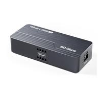 TESmart Carcasa SSD M.2 NVMe de 80 Gbps con chip JHL9480, compatible con SSD PCIe 5.0 | Refrigeración inteligente | Compatible con Thunderbolt 5/4/3/USB4 v2/USB4 | 8 TB máximo | Almacenamiento externo