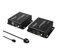 TESmart Extensor KVM HDMI,Cable Cat5e/6 de Hasta 120 m, Full HD 1080P, Punto/Multipunto a Punto/Multipunto, Control Remoto Mediante Ratón y Teclado, Paso de Infrarrojos (Transmisor y Receptor)