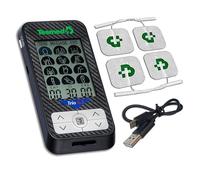 TESMED Trio 6.5 Electroestimulador EMS, TENS y Masaje, Recargable | 36 programas, 40 intensidades y 4 electrodos de 50 x 50 mm para fortalecer músculos y aliviar el dolor muscular.