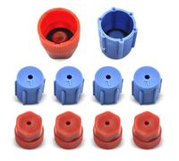 Tesnaao 10 piezas de equipo de aire acondicionado para automóvil, cubierta de sello de CA para vehículo, material de metal duradero impermeable, accesorios universales de aire acondicionado automotriz