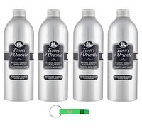 Tesori d'Oriente Bagno Crema Muschio Bianco, 4 baños de espuma con almizcle blanco, limpia la piel y proporciona nutrientes e hidratación, 500 ml + llavero Beni Culinari gratuito