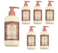 Tesori d'Oriente Bizantium - Jabón líquido para manos (6 x 300 ml, aroma de rosa negra y ládano)