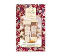 Tesori d'Oriente Bizantium Set de regalo de 250 ml de crema de ducha y crema corporal de 250 ml, cuidado corporal con rosa negra y ládano, ritual de bienestar para cuerpo y sentidos