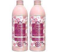 Tesori d'Oriente - Crema de baño Ikigai con notas florales, espuma de baño con flores de cerezo y agua de arroz, da a la piel una sensación de puro bienestar, 500 ml (Paquete de 2)
