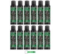 Tesori d'Oriente Desodorante Spray Perfume For Men 12 x 150 ml, desodorante en spray con sándalo y vetiver + llavero Beni Culinari gratis