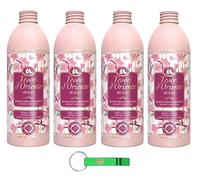 Tesori d'Oriente Ikigai - Crema de baño con flores de cerezo y agua de arroz, gel de ducha, 500 ml, incluye llavero Beni Culinari
