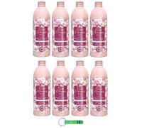 Tesori d'Oriente Ikigai - Crema de baño con flores de cerezo y agua de arroz, gel de ducha, 500 ml, incluye llavero Beni Culinari