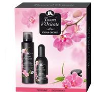 Tesori d'Oriente Imperial Orchid Set de regalo - Desodorante Aromatic Spray 150 ml + Aromatic Perfume 100 ml - Orquídea oriental - Set de fragancia intensa y sensual Veltao set