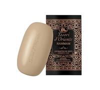 Tesori d'Oriente Jabón sólido Hammam, 125 g, jabón de manos aromático con aceite de argán y flor de azahar, jabón corporal para limpiar suavemente la piel, ritual para cuerpo y sentidos