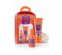 Tesori d'Oriente Karma Set de regalo - Perfume + crema de ducha + esponja de baño - Set de regalo para mujer - Set de regalo de spa de lujo