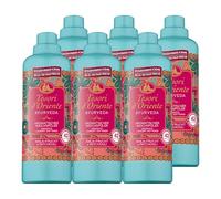 TESORI D'ORIENTE Suavizante 'Ayurveda', para 6 x 42 cargas de ropa, fragancia para hasta 100 días con fruta Amla y pachuli, suavizante de lujo para ropa suave, 6 x 760 ml