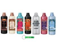 Tesori d'Oriente - Suavizante líquido de tela, almizcle blanco, Ayurveda Hammam Bizanthium Japanase Persa Thalasso 7 x 760 ml + llavero Beni Culinari gratis