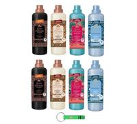 Tesori d'Oriente - Suavizante líquido, tejido Softener Ayurveda Hammam Bizanthium Thalasso 8 x 760 ml + llavero Beni Culinari gratis