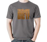 Tesoro Caza Dig It Thrifting Arqueología Hombre Camiseta Casual T-Shirt Crew Neck tee para Deporte Gimnasio Correr S