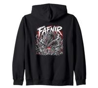 Tesoro de Runa vikinga dragón nórdico Fafnir Sudadera con Capucha