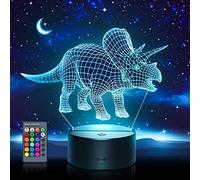 Tesoyzii Juguetes de dinousario, Lampara Led 3D, Regalo Niño 2-10 Años para Cumpleaños