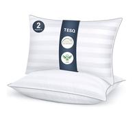 TESQ Almohadas 40x70 cm Pack de 2 - Almohada Suaves y Cómodas de Lujo de Hotel, Transpirables e Hipoalergénicas, Ideales para Dormir de Lado, Boca Arriba o Boca Abajo, Fáciles de Lavar