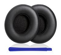 TesRank Almohadillas Beats Solo 3 & Solo 2, Repuesto Espuma para Auriculares Beats Solo 3 & Solo 2 Almohadilla Reemplazo -Negro