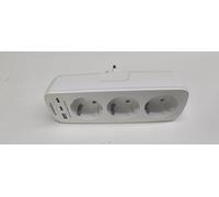 TESSAN 6 en 1 Ladron Enchufes Plano con USB C, 6 en 1 Enchufe Multiples, Ladrón Enchufe con 3 Tomas Schuko y 3 USB, Ladrones para Enchufes 16A 3600W, Regleta Pared para Hogar, Oficina, Cocina