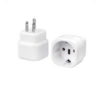TESSAN - Adaptador de enchufe de EE.UU., adaptador de viaje americano para Tailandia, Canadá, Estados Unidos, México y Filipinas, tipo B