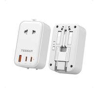 TESSAN - Adaptador de Enchufe Universal PD 20 W, Color Blanco