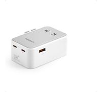 TESSAN - Adaptador de enchufe universal PD de 20 W, toma internacional de viaje con 2 USB C y 1 USB A