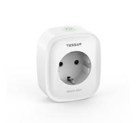 TESSAN Enchufe Inteligente Alexa, 3680 W Temporizador Enchufe WiFi con Medidor Consumo Electrico y Control Remoto por Voz, Compatible con Alexa y Google Home, Smart Life