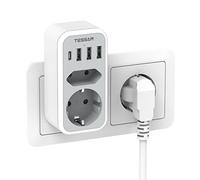 TESSAN Ladron Enchufes USB con 1 Puerto Tipo C, Enchufe Multiple Charger, Cargador USB C Multiple Pared Vertical