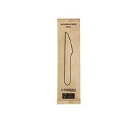 Tessera Bio Products QA122BWFSC - Cuchillos de madera (1/1, 16 cm de longitud, 100 unidades)