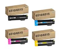 TESSO Phaser 6510 Workcenter 6515 Cartuchos de tóner de repuesto para Xerox Workcenter 6515 uso con Xerox Phaser 6510dni 6510n Workcenter 6515dni 6515dn (paquete de 4)