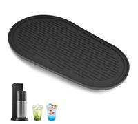 TESSTSY Alfombrilla De Goteo De Silicona Solo para Sodastream Duo Y E-Duo, Alfombrilla De Silicona para Sodastream Duo E-Duo, Impermeable y Antideslizante, Protege Encimera (30 x 18cm)