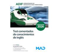 Test comentados de conocimientos de inglés. Administrador de Infraestructuras Ferroviarias (ADIF)