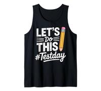 Test Day Lets Do This Pencil State Testing Teacher Camiseta sin Mangas