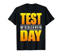 Test Day May The Skills Be with You Exam Day Student Teacher Camiseta gráfica económica
