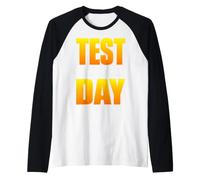 Test Day May The Skills Be with You Exam Day Student Teacher Camiseta Manga Raglan