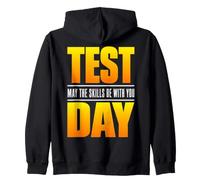 Test Day May The Skills Be with You Exam Day Student Teacher Sudadera con Capucha