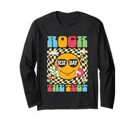 Test Day Rock The Test Teacher Testing Day Recibiste este regalo Manga Larga