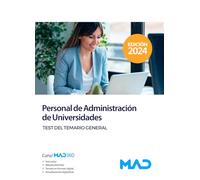 Personal De Administracion De Universidades. Test Del Temario General