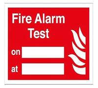 Test Fire Alarm Caution Metal Sign Danger Warning Notice Art 12x8 Inch