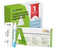 Test Fob - 1 ud - Sangre Oculta en Heces, Test Sangre Oculta | Se hace en casa - Muestra fecal - Casete con cuentagotas - Resultado en cinco minutos - Envase discreto - Marcado CE
