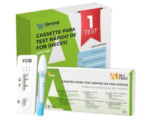 Test FOB - 2 uds - Sangre oculta en heces | Se hace en casa - Muestra fecal - Casete con cuentagotas - Resultado en cinco minutos - Envase discreto - Marcado CE