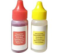 Test Kit Analizador De Ph y Cloro (Otho/Phenol) 5 Gotas Para Medir Los Valores De pH y Cloro Del Agua De Su Piscina Spa O Jacuzzi (Recambio Test Kit Analizador)