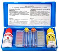 Test Kit Cloro y pH Piscina, Medidor de Cloro y pH del Agua, Reactivos Phenol Red y OTO en Gotas, Kit Test Piscina y Spa, Accesorios Piscina - Apto para Agua Salada