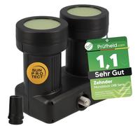 [Test MUY BUENO, Note 1.1 *] Zehnder Monoblock Single LNB Astra Hotbird para 1 participante y 2 satélites, 1 compartimento HD 4K LNC para conexión directa (TV, receptor de satélite) LMB para antena