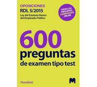 TEST OPOSICION SOBRE REAL DECRETO LEGISLATIVO 5;2015 30 OCT