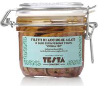 Testa Filetes de Anchoa en Aceite de Oliva Virgen Extra "Sicilia IGP" Biológico - 240 g Testa