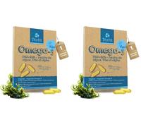 Testa Omega-3 Aceite de Algas cápsulas de 450mg Omega-3 Vegano DHA + EPA - (60 cápsulas) (Paquete de 2)