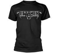 Testament Logo T-Shirt Graphic tee Printed Shirt Short Sleeve for Mens Black L