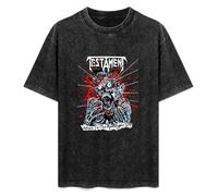 Testament Return to The Apocalyptic City Men's T-Shirt Graphic Unisex Black Top Shirt L